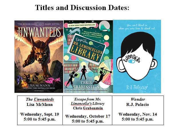 Teen Library Council S Middle School Book Group Patten Free Library